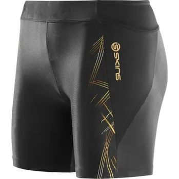 Dámské kalhoty Skins A400 Womens Gold Shorts - dámské kompresní kraťasy černé L