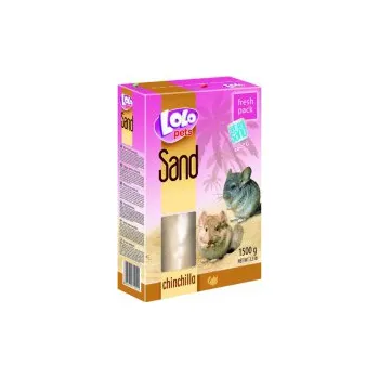 Podestýlka pro hlodavce LOLO písek pro činčily v krabičce 1500g