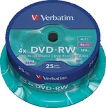 Verbatim DVD+RW 4x 4.7GB 25 cake