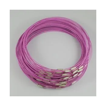 Obruč na krk se šroubovacím zapínáním (OBZ) světle růžová 1 ks