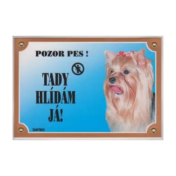 Značení Tabulka Yorkshirský teriér