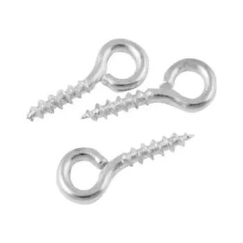 Šroubovací očko stříbrná b. 10 ks