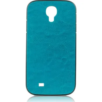 Pouzdro na mobilní telefon Obal Samsung Galaxy S4 modrá kůže tmavý tyrkys (Pouzdro, kryt na mobil Samsung Galaxy S4 i9500 barevná kůže modrý vzor tyrkys)