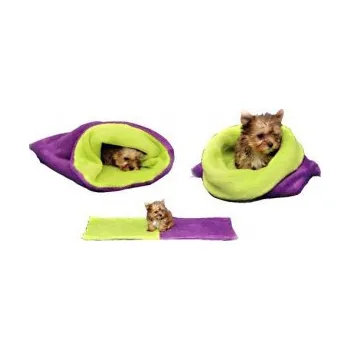 Spacák Spací pytel 3v1 tmavě fialová/světle zelená