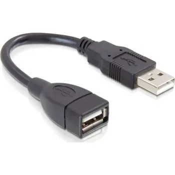 Delock USB 2.0 A-A 15 cm černý