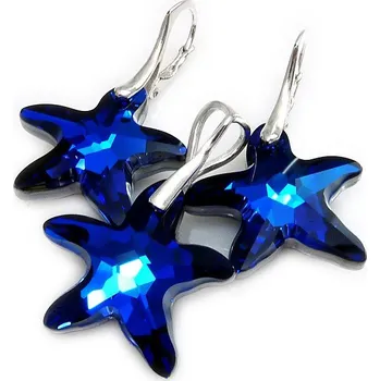 Souprava šperků Stříbrná souprava Starfish Bermuda Blue (Dámská stříbrná souprava šperků)