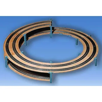Modelová železnice NOCH 53009 H0 Kruhové stoupání dvoukolejné základní 130,5mm R515-579mm/540° NO53009