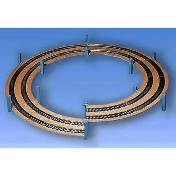 Modelová železnice NOCH 53105 H0 Kruhové stoupání dvoukolejné rozšiřující 87,0mm R420-483mm/360° NO53105