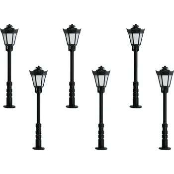 Modelová železnice VIESSMANN 60706 H0 Lucerna parková 56mm LED teplá bílá 6ks VI60706