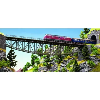 Modelová železnice NOCH 67028 H0 Stavebnice - železniční most ocelový přímý 540mm NO67028