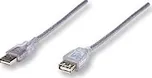 Manhattan USB 2.0 kabel A-A M/F 1,8m,…