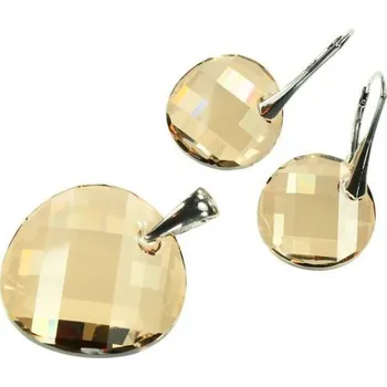 Souprava šperků Lafira stříbrná sada šperků Twist Golden 393