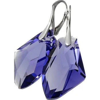 Náušnice Lafira stříbrné náušnice Tanzanite Galactic 416