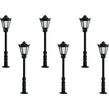 Modelová železnice VIESSMANN 64706 N Lucerna parková 33mm 6ks LED teplá bílá VI64706
