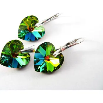 Souprava šperků Stříbrná sada srdce Vitrail Medium (Dámská stříbrná souprava šperků)