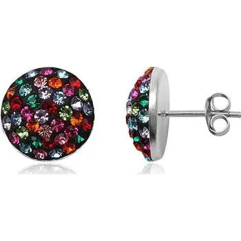 Náušnice Stříbrné náušnice pecky MIX 12mm (Dámské stříbrné náušnice)