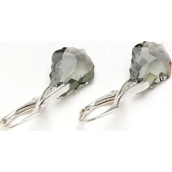 Náušnice Lafira stříbrné náušnice šedé Baroque 499