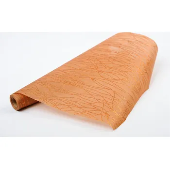 Vánoční dekorace Vlizelín dekorativní a aranžerský s glitrem 37,5cm MĚDĚNÝ