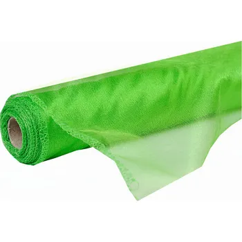 Svatební dekorace Organza SNOW 12cm x 9,1m ZELENÁ