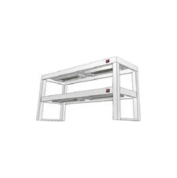 Digestoř Nerezový stolový nástavec dvoupatrový s infraohřevem (šířka 400 mm), délka 800 mm