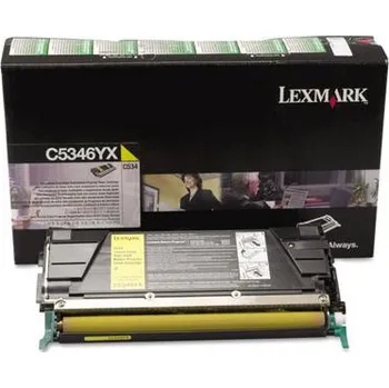 Toner Lexmark C534, yellow, C534RYX, return, originál