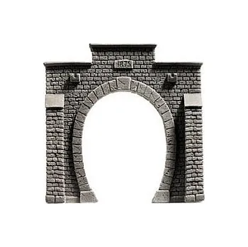 Modelová železnice NOCH 58051 H0 Tvrzená pěna - tunelový portál kamenné kvádry jednokolejný NO58051