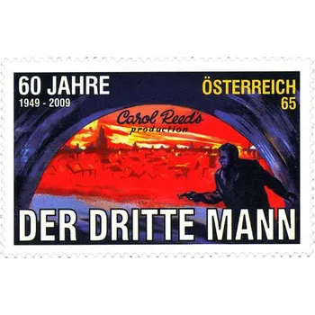Poštovní známka Österreich post (2009) č. 2822 ** - Rakousko - 60 roků filmu "Der dritte Mann"