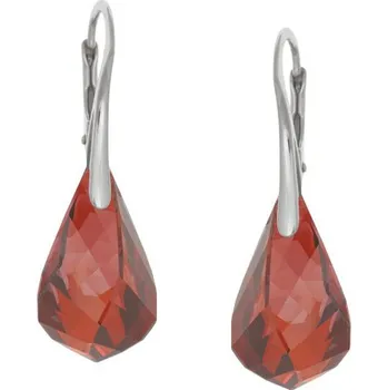 Náušnice Stříbrné náušnice Helix Red Magma (Dámské stříbrné náušnice)