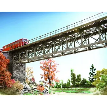 Modelová železnice NOCH 67020 H0 Stavebnice - železniční most ocelový přímý 372mm NO67020