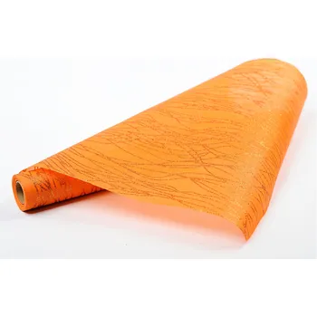 Vánoční dekorace Vlizelín dekorativní a aranžerský s glitrem 37,5cm ORANŽOVÝ