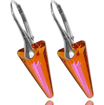 Náušnice Stříbrné náušnice Spike Astral Pink (Dámské stříbrné náušnice)