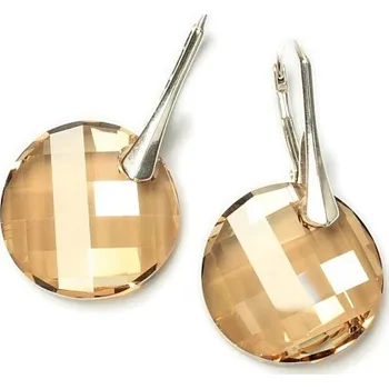 Náušnice Lafira stříbrné náušnice zlaté Twist 387