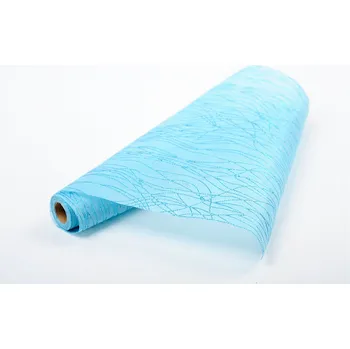 Vánoční dekorace Vlizelín dekorativní a aranžerský s glitrem 37,5cm TYRKYSOVÝ