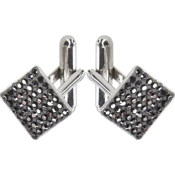 Manžetový knoflíček SPARKLY manžetové knoflíky Hematite (Pánské manžetové knoflíky)