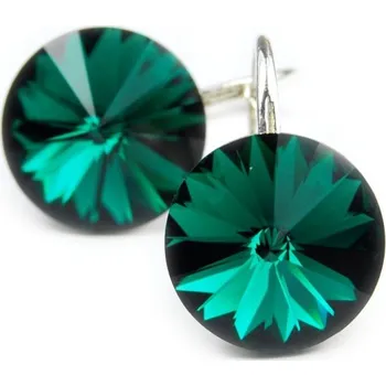 Náušnice Lafira stříbrné náušnice Emerald Rivoli 462