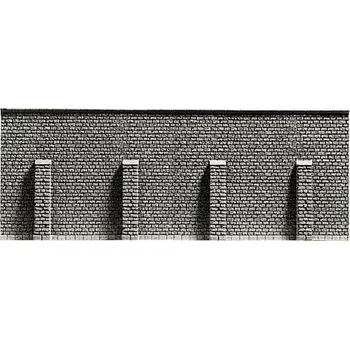 Modelová železnice NOCH 58057 H0 Tvrzená pěna - zeď kamenné kvádry opěrná 670x125mm NO58057