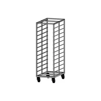 Digestoř Nerezový vozík na GN, plechy, tácy nebo tablety (vsuvy GN 2/1), 16 vsuvů, výška 1600 mm