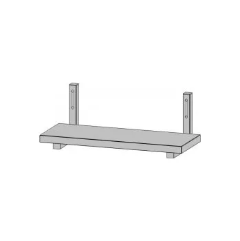Digestoř Nerezová police nástěnná se zvýšenou nosností (šířka 500 mm), délka 500 mm