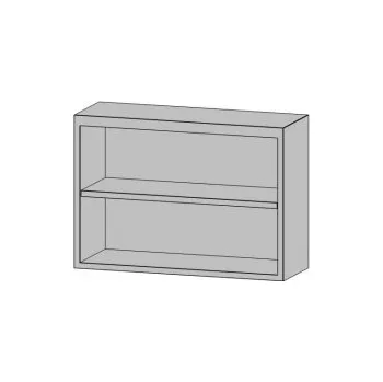 Digestoř Nerezová skříňka otevřená s policí, délka 900 mm
