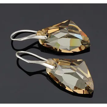 Náušnice Lafira stříbrné náušnice zlaté Galactic 373