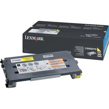 Počítač Toner Lexmark C500, žlutá, 0C500S2Y, return, originál