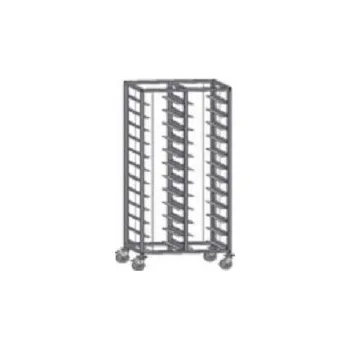 Digestoř Nerezový vozík na GN, plechy, tácy nebo tablety ( vsuvy 2 x 14, 820 x 335 mm)Výška vozíčku 1600mm včetně koleček, 2 x 11 vsuvů, výška 1600 mm