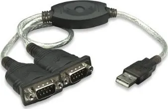 Datový kabel Manhattan konvertor USB 1.1/Serial (2 x RS232)
