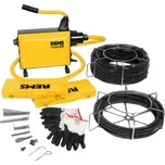 REMS Cobra 22, elektrická čistička potrubí, Set 16+22, 172012 (Rems 172012 Elektrický stroj 230V, 750W na čištění potrubí s praktickým setem čistících nástavců 16 a 22)