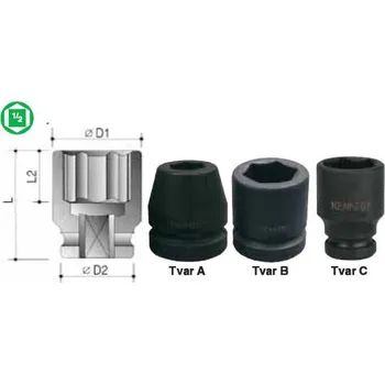 Gola hlavice CROMWELL Hlavice metrická 1/2'' rázová, 6-hranná 21 mm