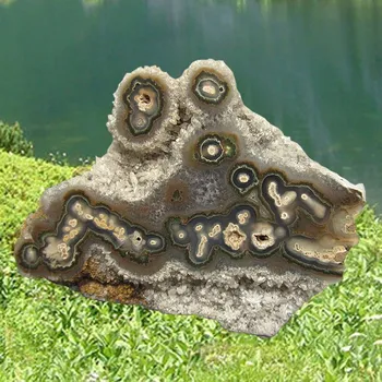 Přírodní kámen Achát z Uruguaye 92x107mm