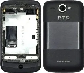 Náhradní kryt pro mobilní telefon HTC Wildfire kryt black / černý