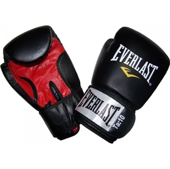 Boxerské rukavice Everlast Rukavice kožené Fighter - černé 16 oz.
