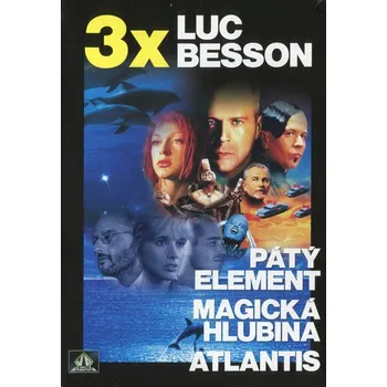 DVD film DVD kolekce Luc Besson - Atlantis, Magická hlubina, Pátý element 
