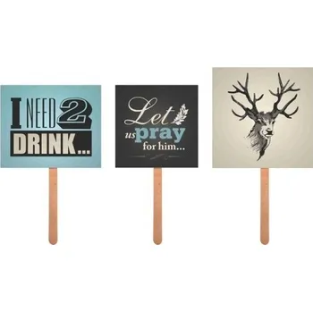 Party dekorace Partydeco Kartičky s hláškami II 3 ks